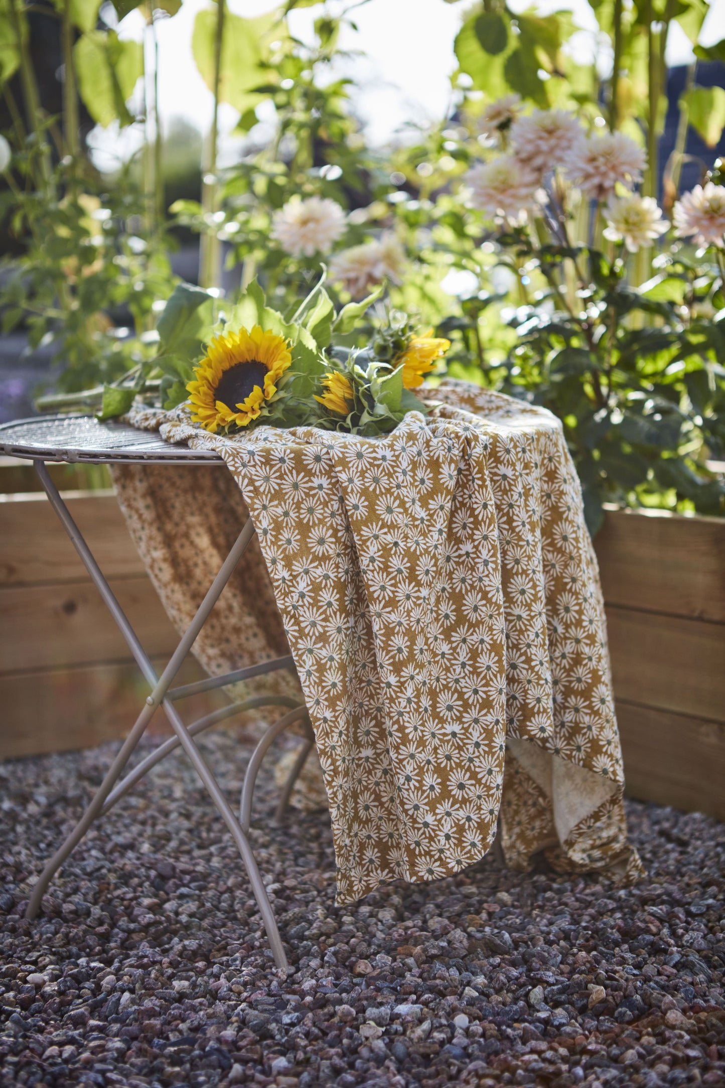 Amalfi Metal Side Table - Taupe