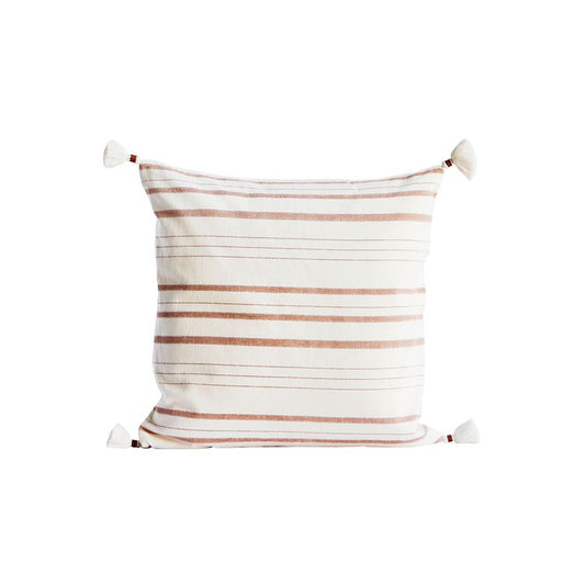 Coussin Rayé Viva - Terre Cuite - 2 Formes