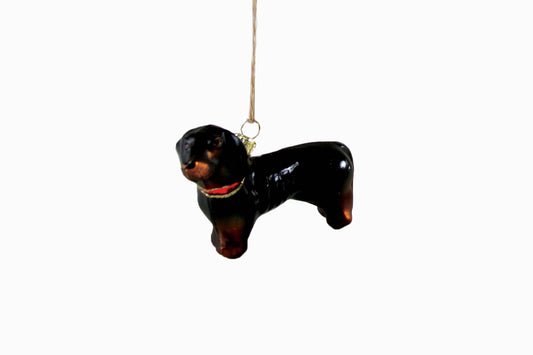 DOGGIE DECORATION COLLECTION CHIEN SAUCISSE NOIRE