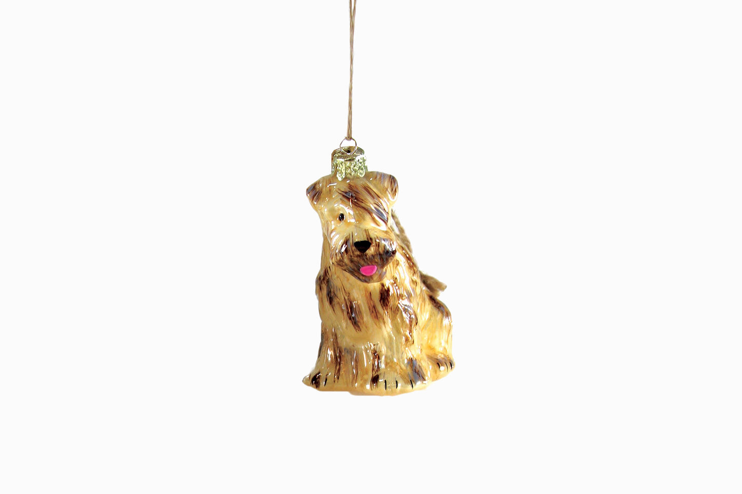 COLLECTION DÉCORATION CHIEN TERRIER BRUN