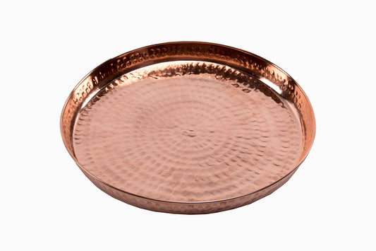 AYURVEDIC COPPER HAMMERED TRAY