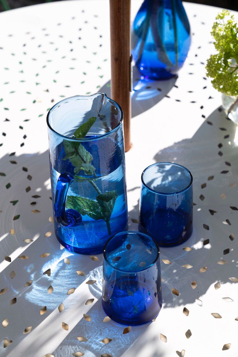 JARRA CRISTAL BELDI AZUL