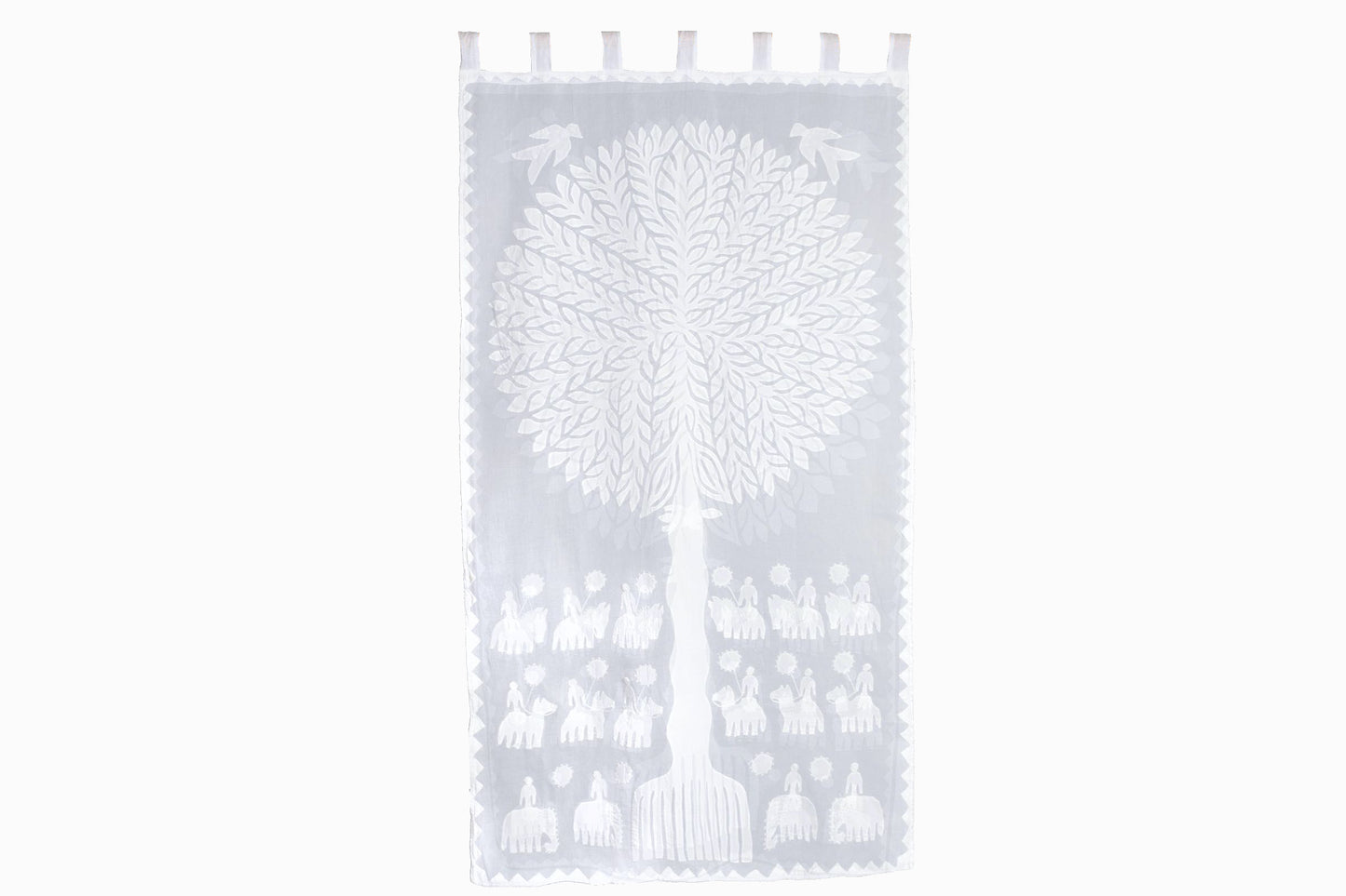 Tenture murale indienne en organdi WH75