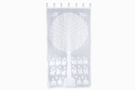 Tenture murale indienne en organdi WH75