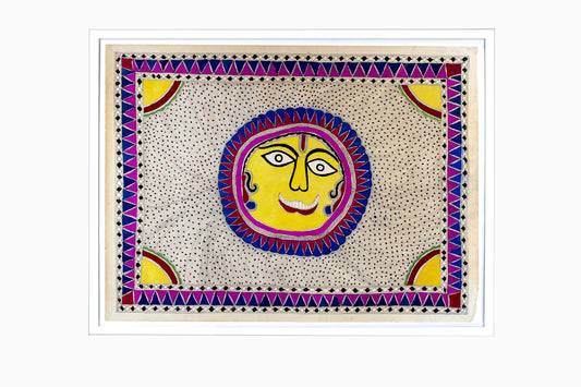 PEINTURE DIEU SOLEIL HINDOU