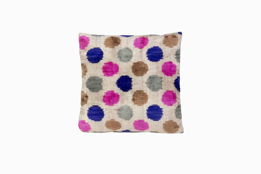 COUSSIN VELOURS DE SOIE IKAT 210