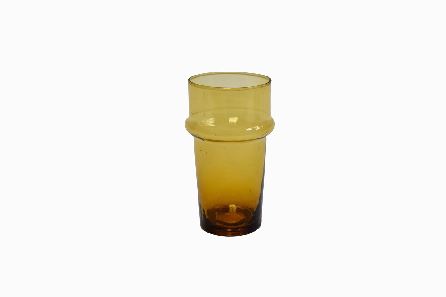 VERRE À BOIRE BELDI MOYEN AMBRE (LOT DE 6)