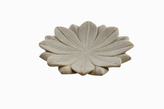 MARBLE LOTUS FLOWER DISH (MEDIUM)