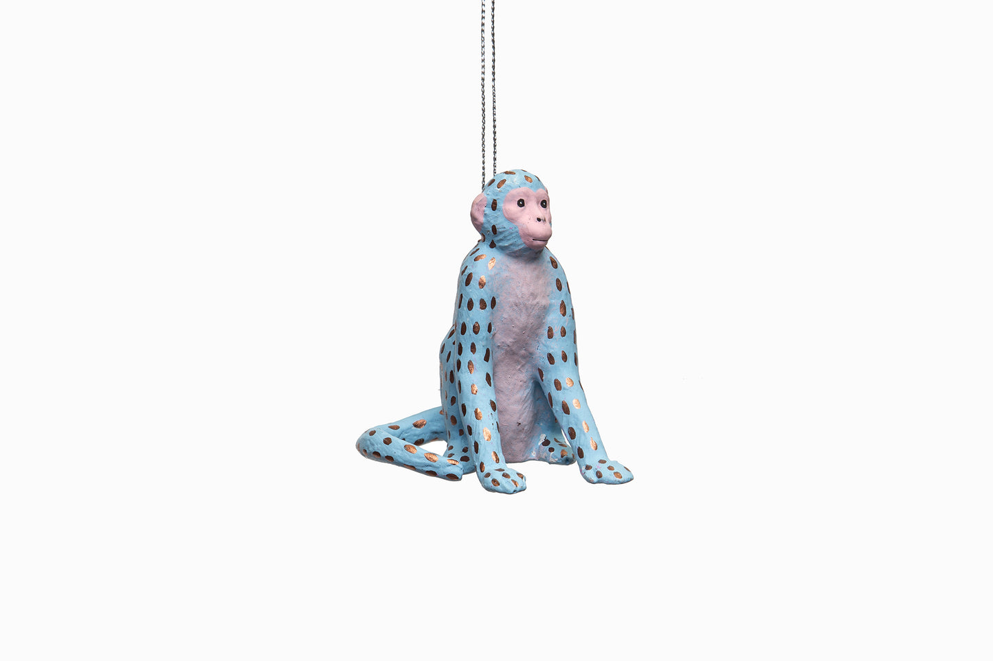 Decoraciones de monos (azul claro)