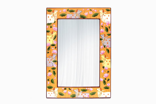 RAJASTHANI INLAID MIRROR LARGE REF 7