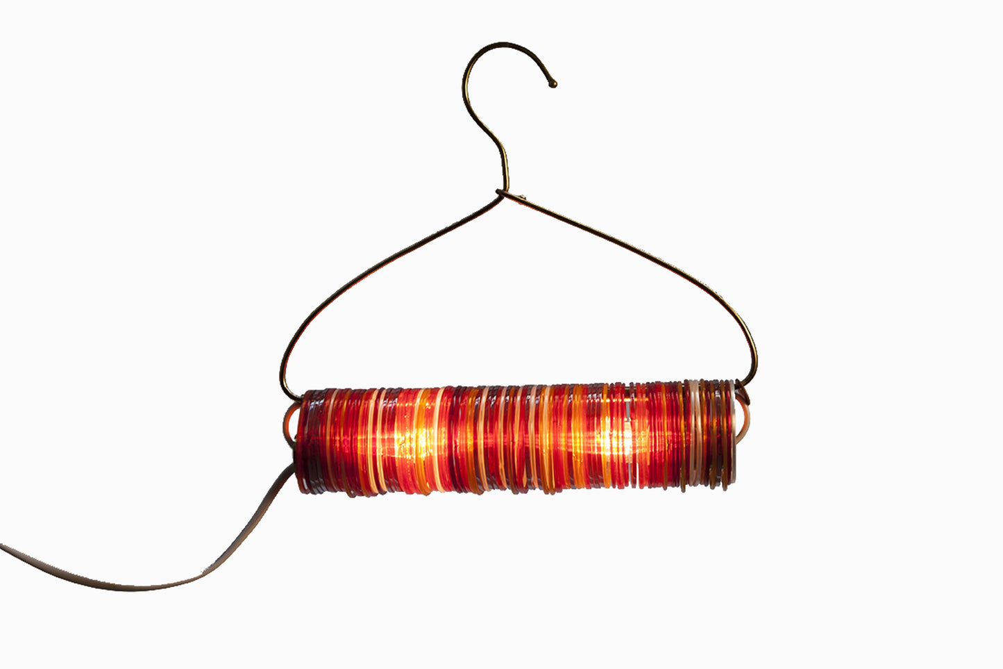 BRACELET ROUGE CLAIR/ORANGE