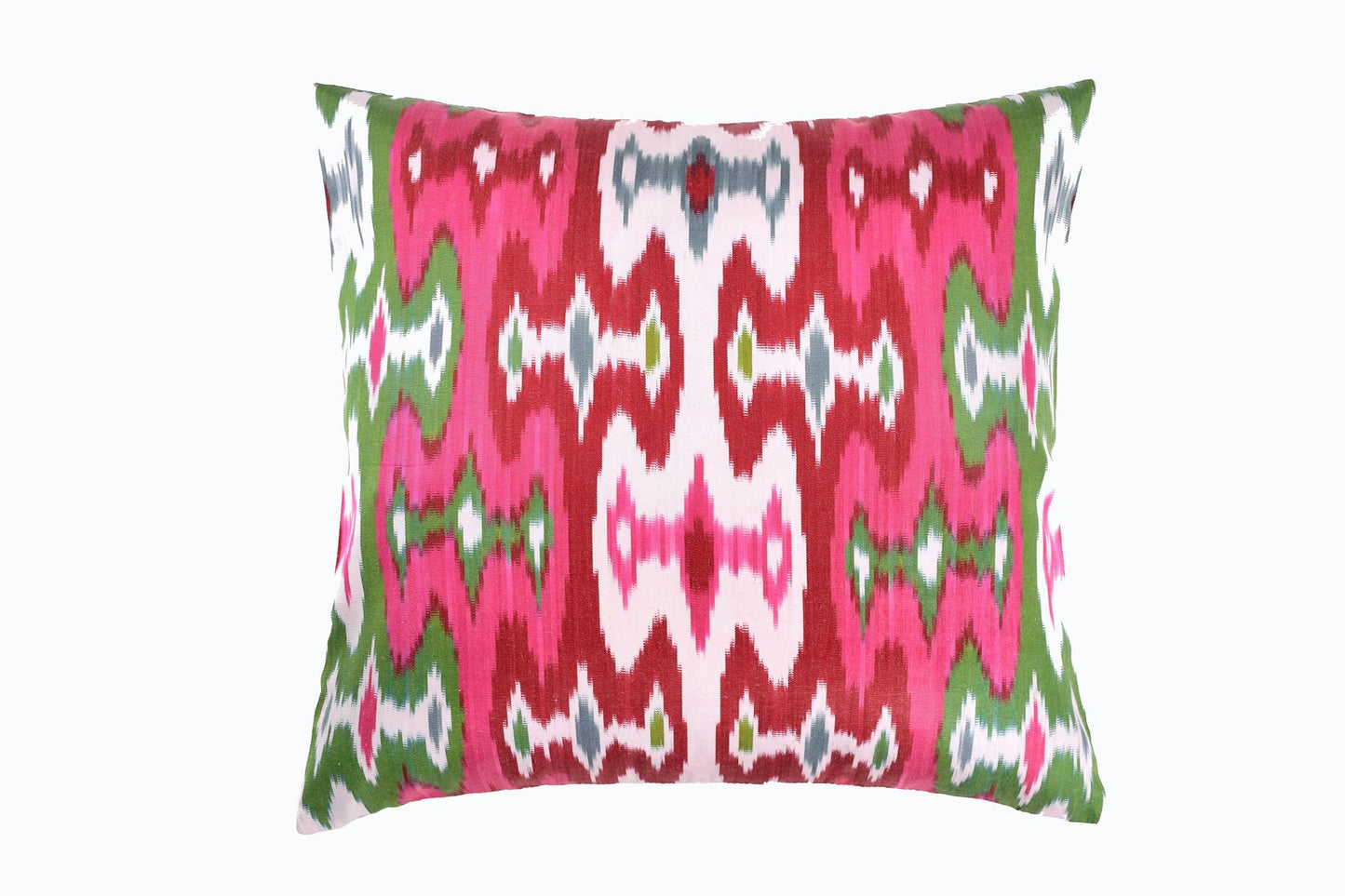 Coussin carré Ikat en soie Réf 5