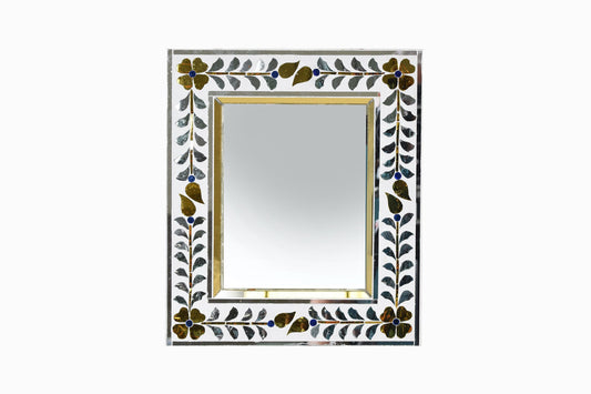 RAJASTHANI INLAID MIRROR SMALL REF 5