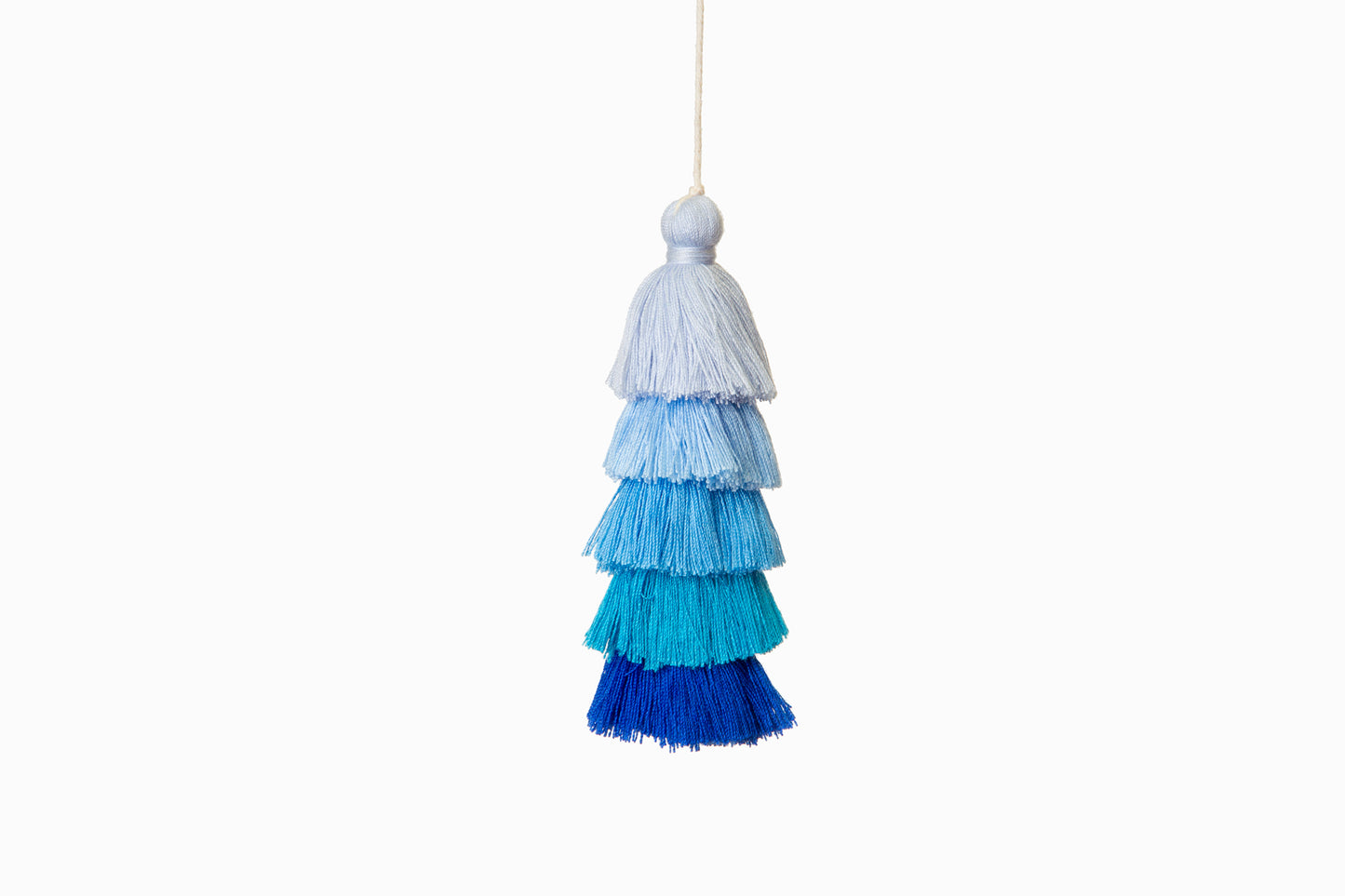 GLAND DÉCORATIONS POM POM BLEU/TURQUOISE