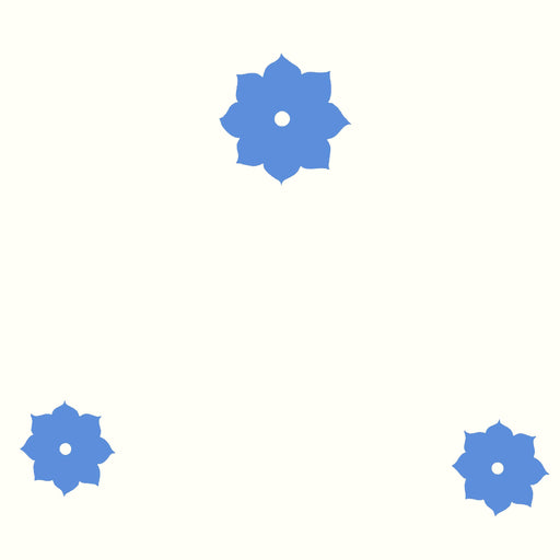 Mughal - Crème & Bleu Céleste Mughal - Crème & Bleu Céleste