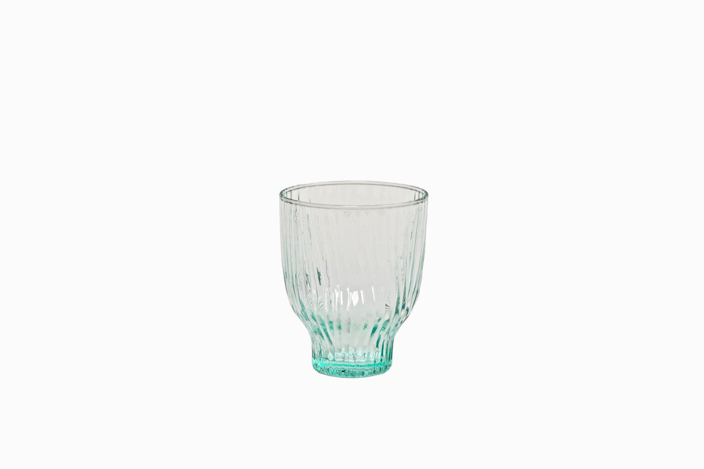 VASO VIDRIO RANURADO 300ML MENTA