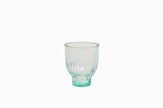 Grooved Glass 300ml Tumbler - Mint (Set of 6)