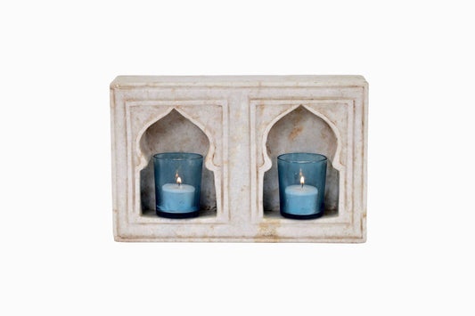 Double marble niche