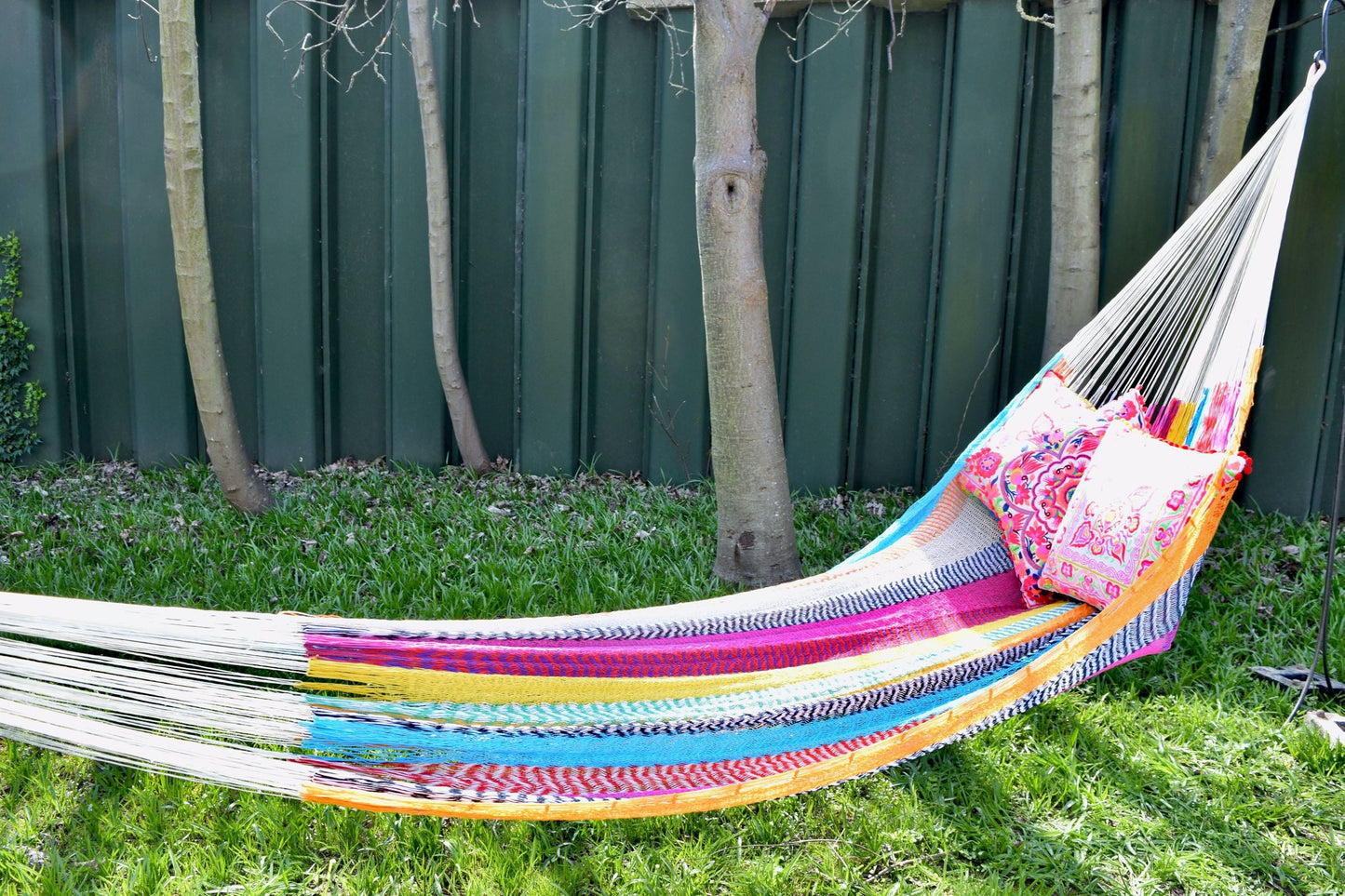 Multi colour stripe hammock