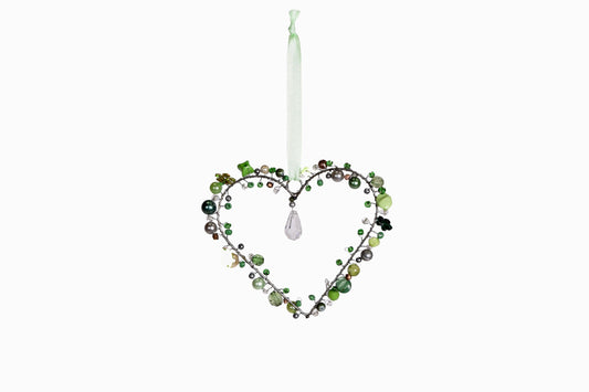 DÉCO COEUR EN BILLES DE VERRE REF 2