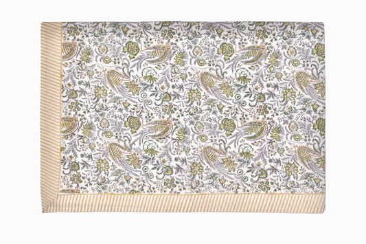 Nappe imprimé grand bloc vert TC2