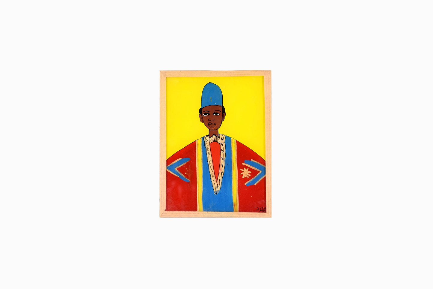 Tableau sur verre sénégalais Réf SGP23