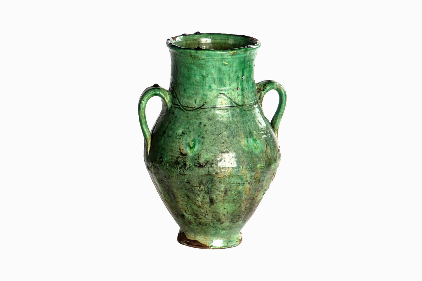 JARRÓN ZAGORA ÁNFORA VERDE