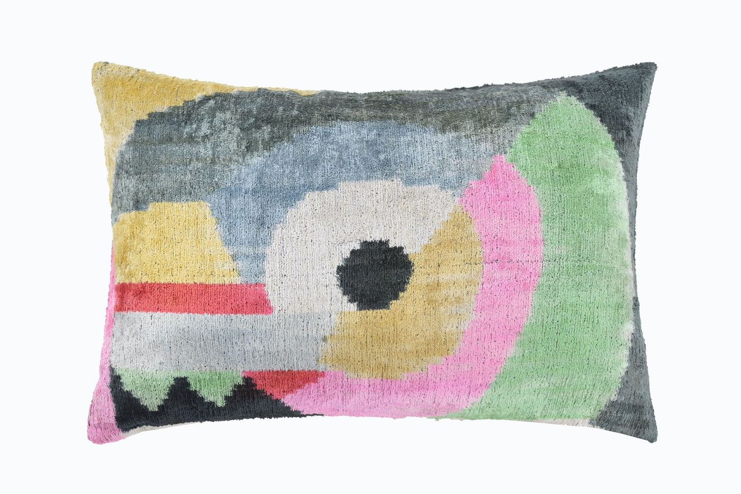 COJÍN TERCIOPELO SEDA IKAT 223