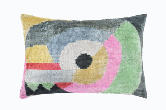 COUSSIN VELOURS DE SOIE IKAT 223