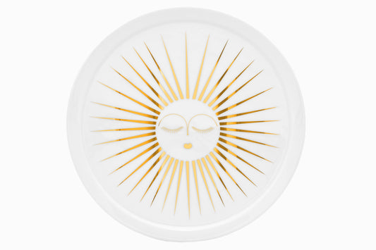 Round porcelain plate "Sunny"