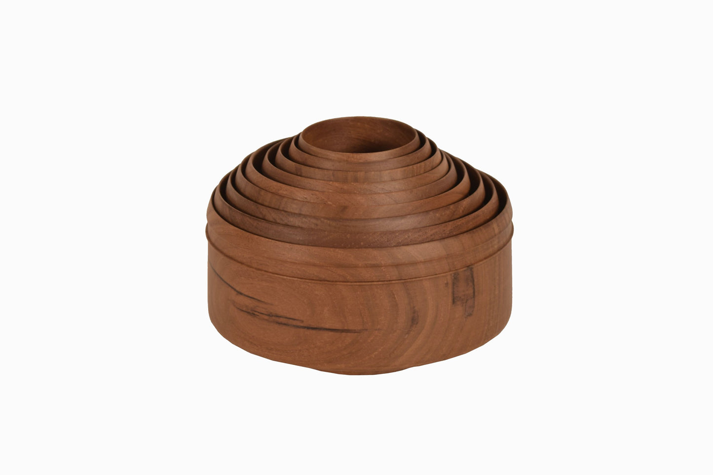 Cuencos de madera de monje jainista (juego de nueve)