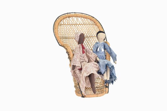 Chaise paon miniature décorative
