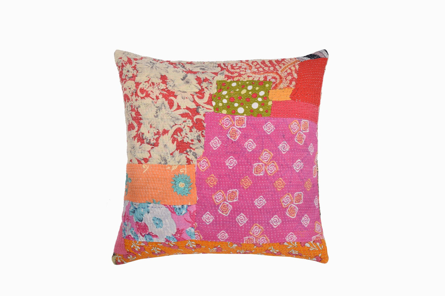 Coussin point Kantha Réf 18