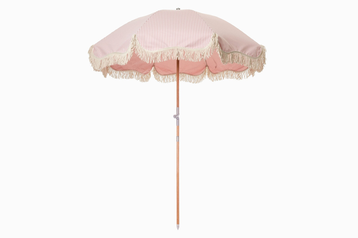 Parasol Riviera rayure rose