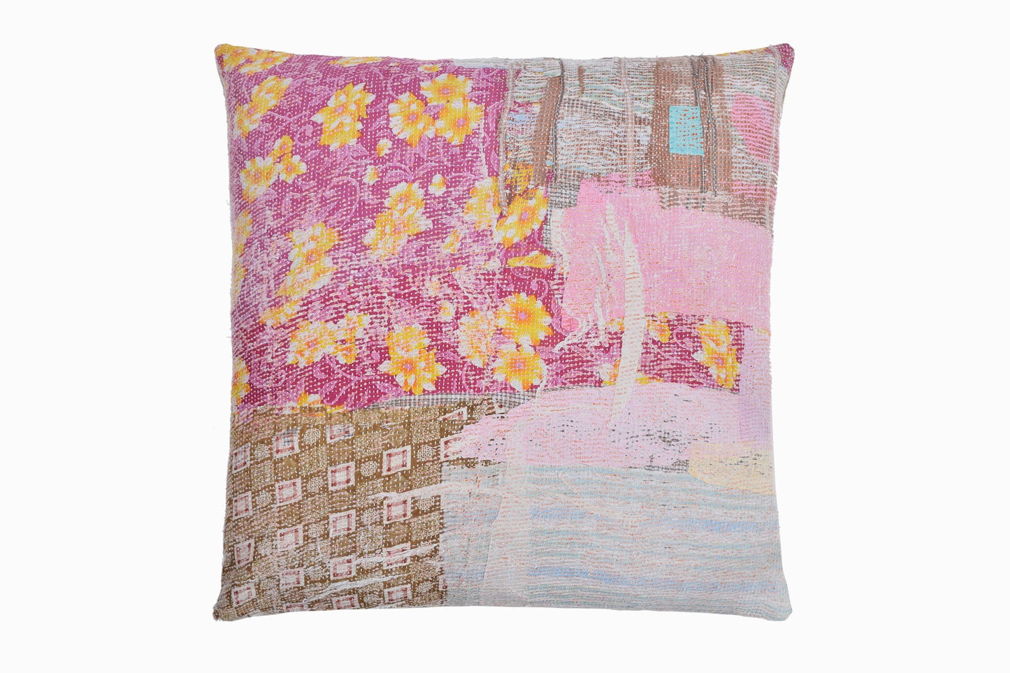Cojín punto Kantha Ref 28