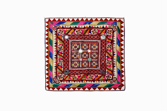 A vintage Gujurati wall hanging with appliqué work WH72