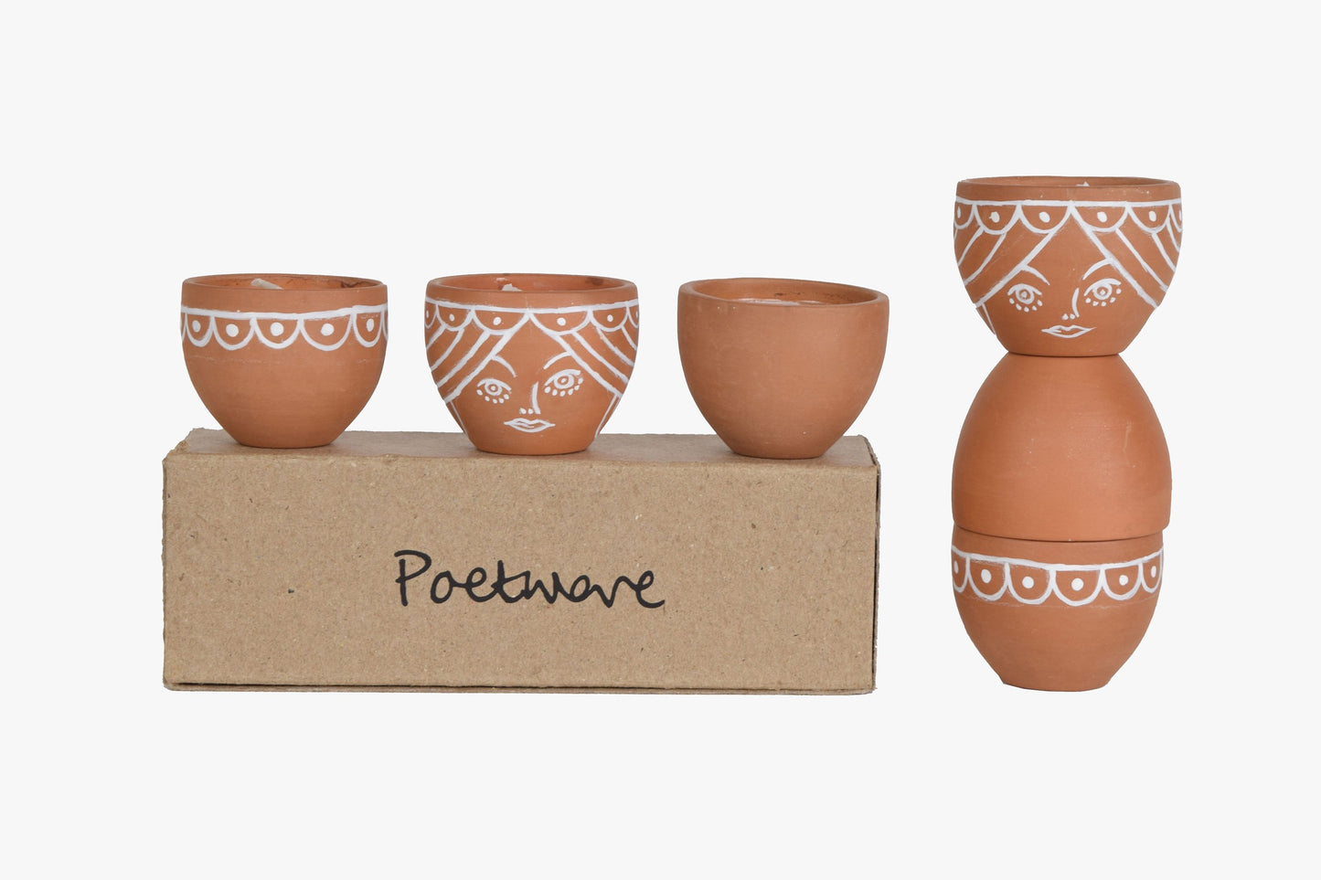 Velas de té de cerámica Poetware