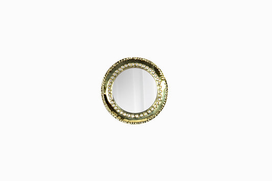 Petit cercle de miroir avec des trous