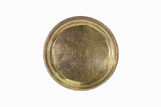 Moroccan brass tray MBT02