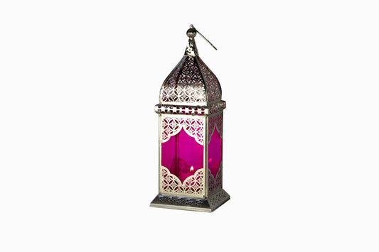 LINTERNA JAIPUR PLATA ROSA
