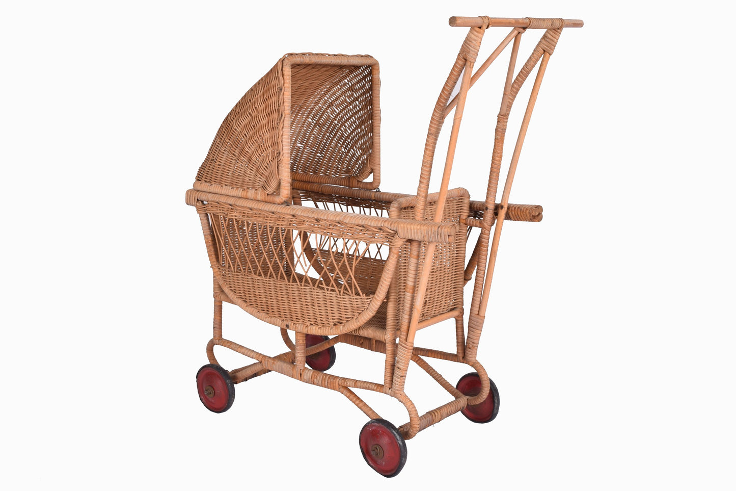 Landau jouet ENFANT en rotin