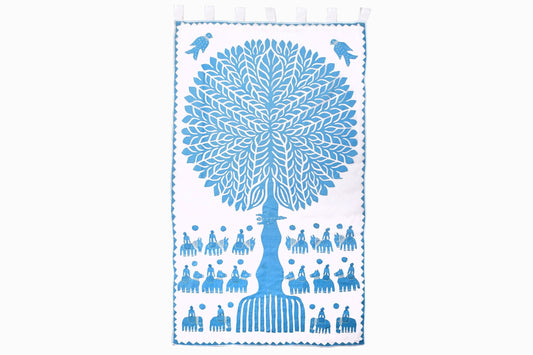 Tenture murale indienne en organdi WH74