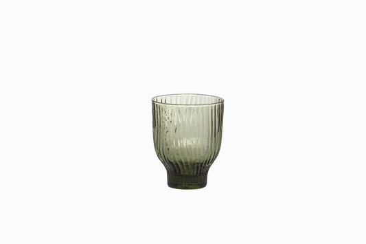 Verre rainuré gobelet 300ml vert