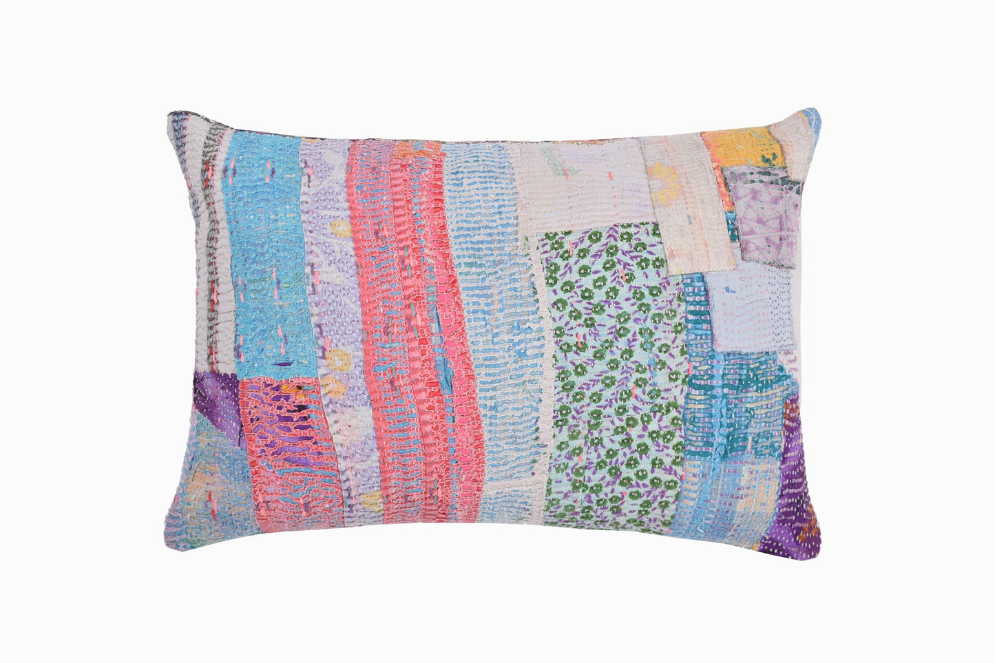 Coussin point Kantha Réf 8