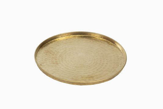 Bandeja de latón batido a mano procedente de Nepal.