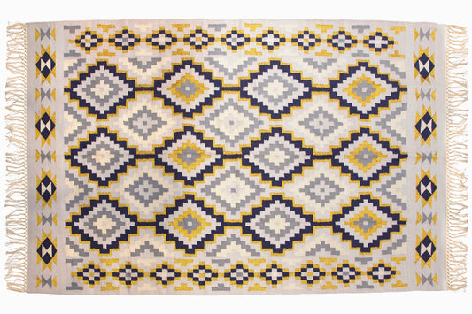 Rug R95 SPARKLY COTTON/WOOL KILIM