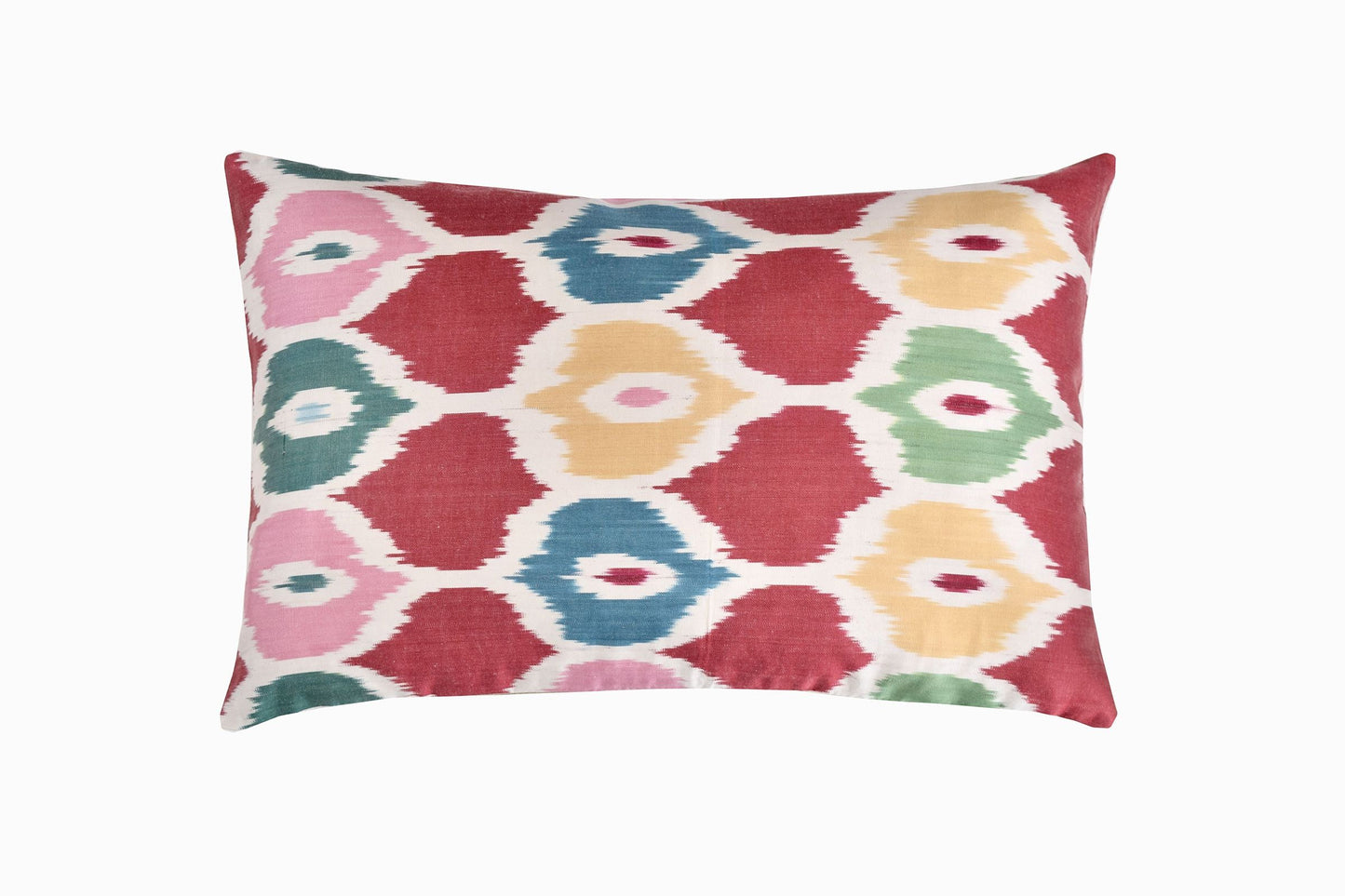 Cojín Ikat de seda rectangular Ref 5