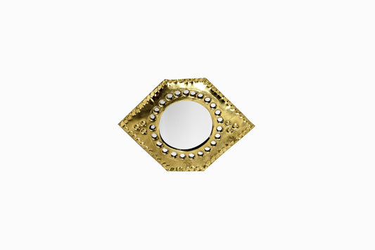Petit miroir à six faces avec des trous