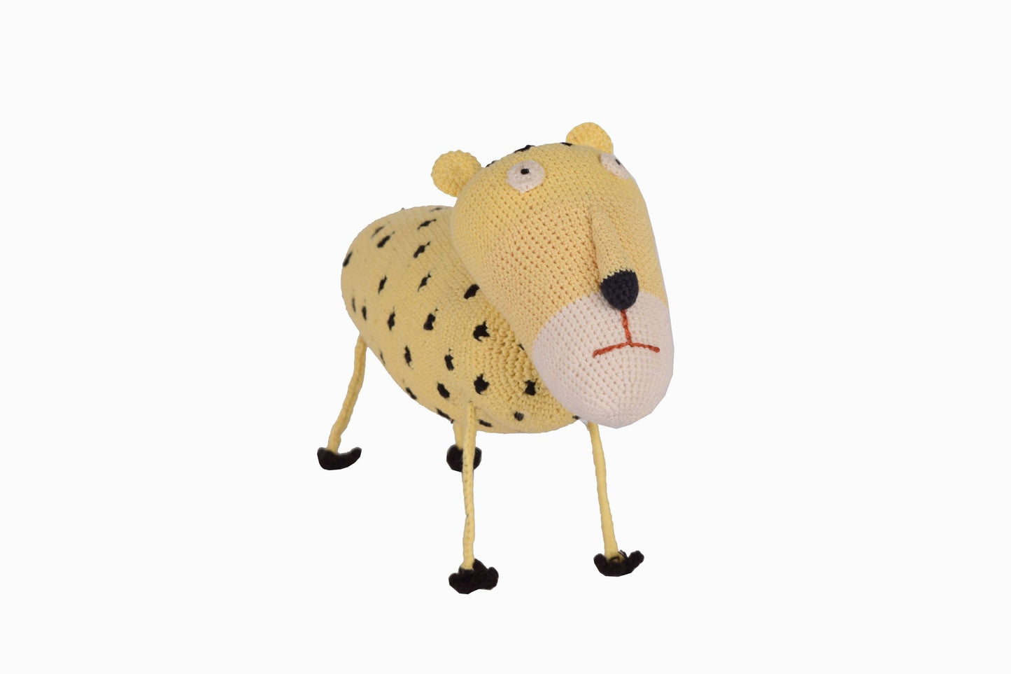 Leopardo momia de ganchillo
