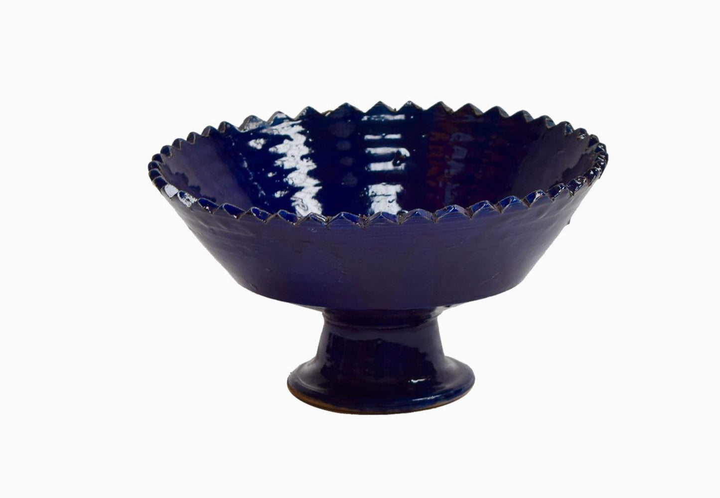 BOWL ZIG ZAG RIM ZAGORA INDIGO GRANDE